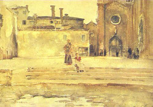 John Singer Sargent Piazza, Venice oil painting picture